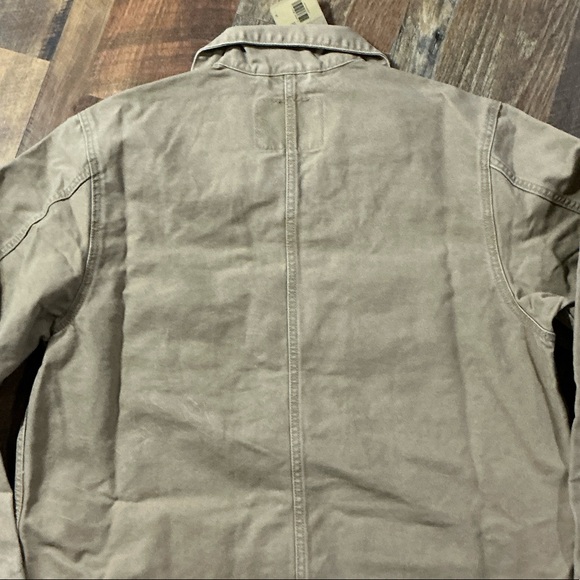Levi's Broadway Engineer Coat - Beige Canvas Chore Jacket NWT - Medium - Picture 10 of 10